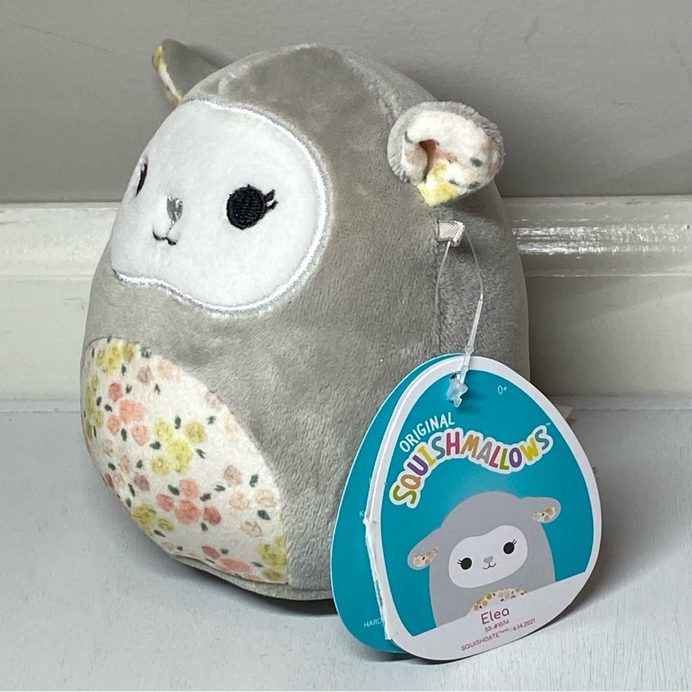 Squishmallows Elea The Floral Lamb 5" Mini Plush KellyToy Claire’s Exclusive NWT - Picture 2 of 13